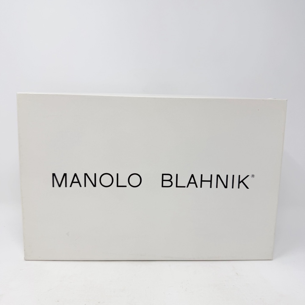 Manolo Blahnik Python Leather Charm Slingback San… - image 9